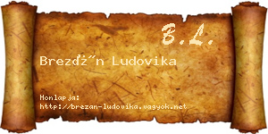 Brezán Ludovika névjegykártya